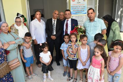 Посланик Дянков участва в церемония по откриване на ремонтирана детска градина в Ел Ксар Гафса, финансирана по линия на Българската помощ за развитие